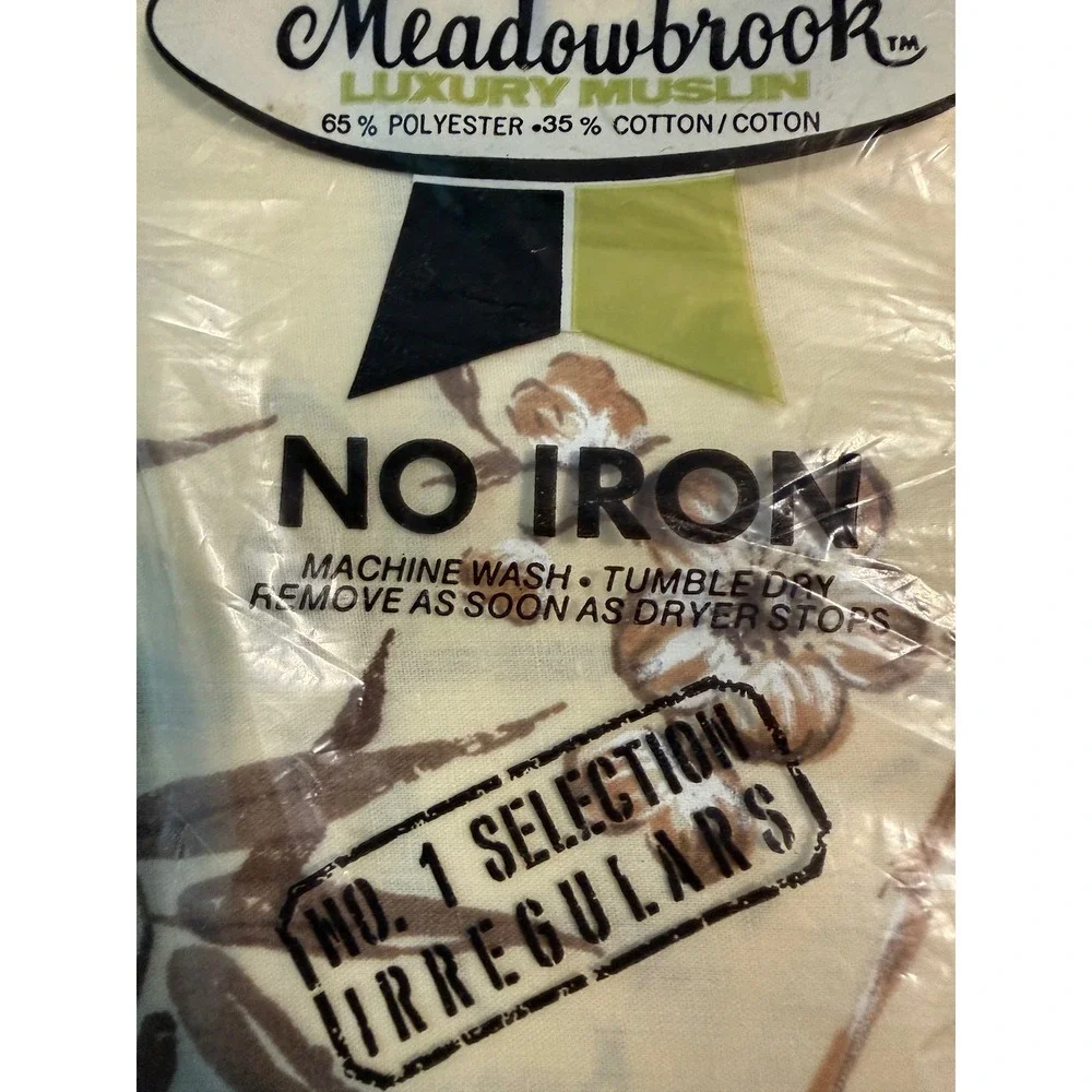 Vintage Meadowbrook Luxury Muslin Standard Pillowcases 2pk Floral Bamboo